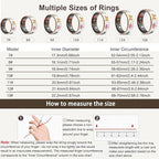 Smart Ring for Women,Fitness Tracker with Heart Rate,Blood Oxygen,Menstrual Cycle,Sleep Monitoring,Step Counting,IP68 Waterproof for iOS and Android,No Subscription Fee (8#) - Image 2