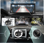 8.1" Portable Wireless Carplay Car Stereo, Apple CarPlay & Android Auto, 2K Built-in Dash Cam, 1080P Backup Camera, Plug & Play Touchscreen with Offline GPS Navigation, Bluetooth 5.2 for Truck SUV RV - Image 2