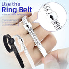 Ring Sizer Measuring Tool Kit Ring Sizing Kit Metal Ring Measurer and Ring Sizers US Ring Size Gauge 0-13 with Half Size for Womens Mens Finger Sizing 2 PCS Reusable Size Tape 1-17 - Image 7