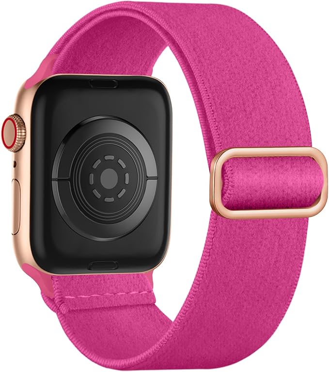 Soft And Breathable Sport Nylon Loop Stretchy Compatible with Apple Watch Bands 38MM 40MM 41MM 42MM 44MM 45MM 49MM, Women Men Adjustable Straps for iWatch Series SE 11/10/9/8/7/6/5/4/3/2/1 Ultra - Image 2