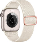 Charlam Stretchy Bands Compatible with Apple Watch Band 40mm 41mm 42mm 38mm 44mm 45mm 46mm 49mm Women Men, Soft Fashion Nylon Braided Elastic Strap for iWatch Series 10 SE 9 8 7 6 5 4 3 2 1 Ultra 2 by Charlam