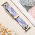 Dirrelo Braided Magnetic Stretchy Nylon Band Compatible for Apple Watch Bands Women 40/41/38/42/44/45/46/49mm, Designer Dressy Infinity Elastic Strap for iWatch Series 11 10 9 8 7 6 5 4 SE/Ultra 3 2 1 - Image 6