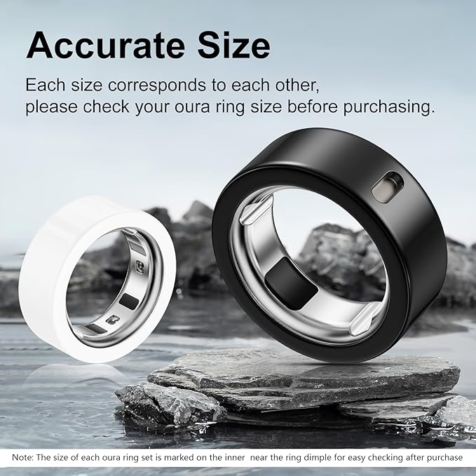 5 Pack Ring Cover Compatible with Oura Ring Gen 4/Oura Ring Gen 3 Horizon/Heritage, Abrasion-Resistant TPU Case for Oura Ring Protector Accessories for Oura Size 11 - Image 2