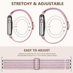 Braided Stretchy Band Compatible with Apple Watch Bands 38mm 40mm 41mm 42mm 44mm 45mm 46mm 49mm for Women Men, Adjustable Nylon Solo Loop Elastic Straps for iWatch Series 10 9 8 7 6 5 4 3 2 1 SE Ultra - Image 6