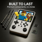 uMadeUs R40s Pro Handheld Gaming Console – 30,000+ Classic Video Game Collection – New Retro Arcade System With 256gb Sd Card - 3.5" Screen - Mini Portable Player PSP, DS, GBA, PS1, MAME (Black) - Image 7