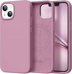 GolbinBox Magnetic for iPhone 15 Case, Compatible with MagSafe, [Soft Anti-Scratch Microfiber Lining], Slim Liquid Silicone Shockproof Protective Phone Case for iPhone 15 6.1 inch, Blackcurrant by GolbinBox