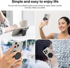 Grippopso Macaron Solid Color Design Expandable and Collapsible Mobile Phone Grip Stand Holder for Phone Tablet Cell Phone Accessory, Purple - Image 7