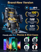 VANMASS 2026 【True Military-Grade】 Phone Holders for Your Car 【90 LBS Strongest Suction & Clip】 Ultimate Cell Phone Mount Dashboard Window Vent for iPhone 16 Pro Max 15 14 13 Samsung Android - Image 4