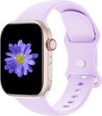 Sport Bands Compatible with Apple Watch 42mm 44mm 45mm 46mm 41mm 38mm 40mm 49mm for Women Men, Soft Silicone Strap for iWatch Wristband Series Ultra SE 11 10 9 8 7 6 5 4 3 2 1 by Cindgress