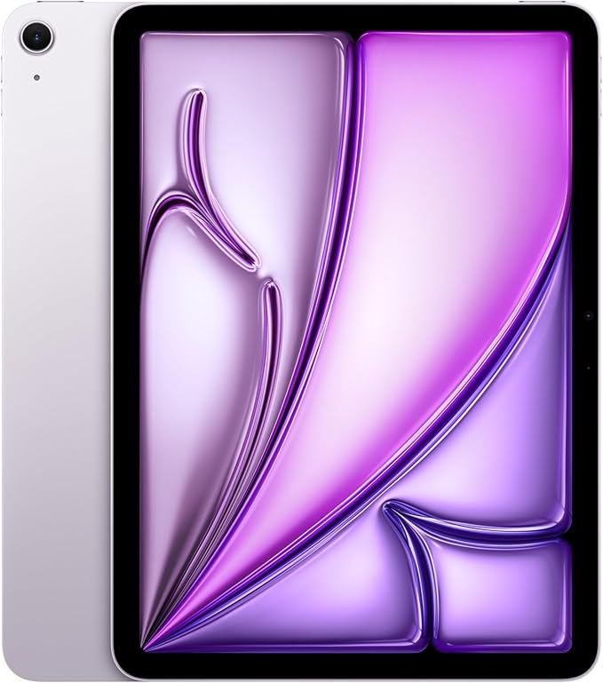 Apple iPad Air 11-inch (M2): Built for Apple Intelligence, Liquid Retina Display, 512GB, 12MP Front/Back Camera, Wi-Fi 6E, Touch ID, All-Day Battery Life — Purple by Apple