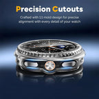 Misxi [2+2 Pack] Case Hard PC Bumper + Tempered Glass Screen Protector [with Auto Alignment Tool Kit] for Samsung Galaxy Watch 8 Classic 46mm, Anti-Scratch Cover for Galaxy Watch8 Classic, Transparent - Image 5
