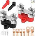 Joinfworld Bus Bar 12V 250A Power Distribution Block Dual 3/8" Studs Marine Battery Bus Bar Junction Block for Automotive Car Boat - Positive&Negative by Joinfworld