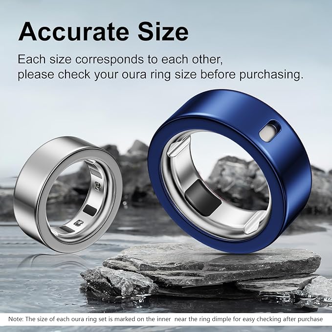 5 Pack Ring Cover Compatible with Oura Ring Gen 4/Oura Ring Gen 3 Horizon/Heritage, Abrasion-Resistant TPU Case for Oura Ring Protector Accessories for Oura Size 12 - Image 2
