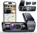 OVAMAN K600 4k Dash Cam Front and Rear, 3.59" IPS Screen, Built-in GPS 5G WiFi Dash Camera for Cars with App, UHD 2160P Night Vision Free 64G SD Card, 170° Wide Angle, HDR, 24H Parking Mode by OVAMAN