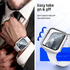 Goton Waterproof Case Compatible for Apple Watch Screen Protector Series 6/5/4, SE 3/2/1 40mm, Hard Bumper with Tempered Glass for iWatch Cover 40 mm - Image 7