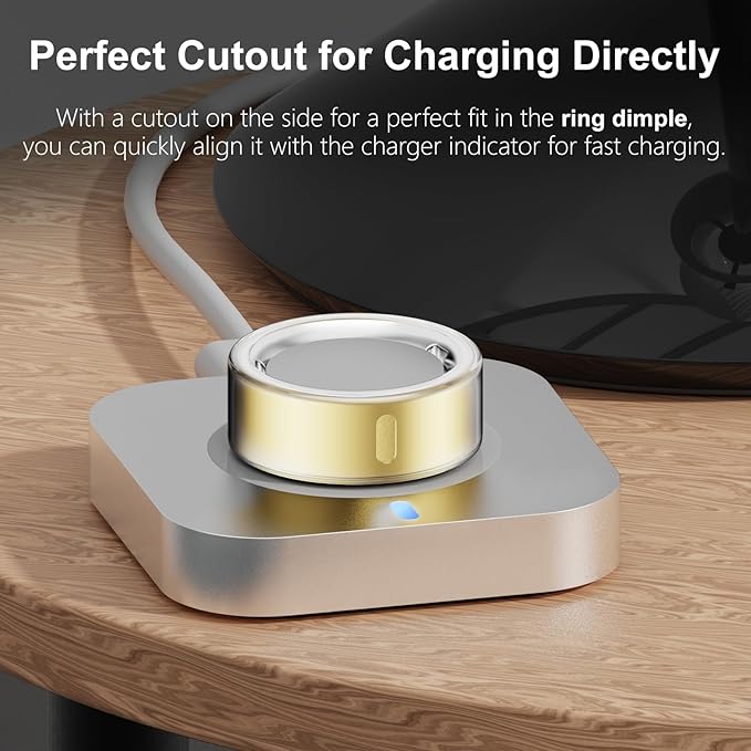 Cover Compatible for Oura Ring Gen 4/Gen 3 Horizon/Gen 3 Heritage,(NOT Compatible with Oura Ring 4-Ceramic), Charging Directly,Rugged TPU Finger Protector for Workout Women Men-Clear+Clear-Size 11 - Image 3
