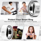 8 Pack Cover Compatible with Oura Ring Gen 4/Oura Ring Gen 3 Horizon/Heritage,Charging Derectly,Matte Texture Wear-Resistant Anti-Scratch TPU Protector for Women Men Working Out Gym(C,Size 10) - Image 5