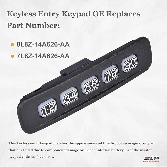 Keyless Entry Keypad Driver Side Keyless Lock Pad Compatible with Ford Crown Victoria Escape F-250 F-350 F-450 F-550 Super Duty Lincoln LS Town Car Mercury Grand Marquis Replace# 8L8Z-14A626-AA - Image 5