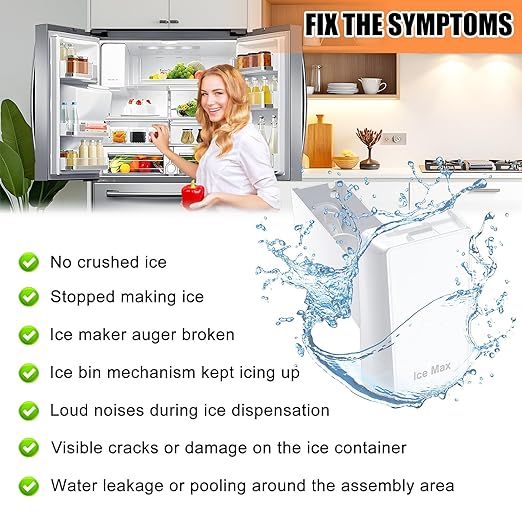 Upgraded RF28R7201SR RF28HMEDBSR RF27T5201SR RF28R6201SR Ice Maker Tray Compatible with Samsung Ice Maker Replacement DA97-20156B Refrigerator Ice Bucket Assembly DA97-20156A Ice Container Bucket - Image 6