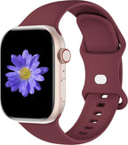 Sport Bands Compatible with Apple Watch 42mm 44mm 45mm 46mm 41mm 38mm 40mm 49mm for Women Men, Soft Silicone Strap for iWatch Wristband Series Ultra SE 11 10 9 8 7 6 5 4 3 2 1 by Cindgress