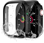 Waterproof Case for Apple Watch Series 10 Series 11 46mm Built-in Tempered Glass Screen Protector,[Slim Guard PC Bumper] [Touch Sensitive] Full Protective Face Cover Compatible iWatch Accessories by idudu
