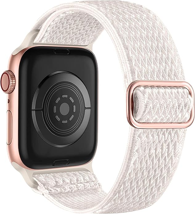 Lerobo Nylon Stretchy Solo Loop Watch Band, Compatible with Apple Watch Series 11-1, SE/Ultra 3 2 1 38/40/41/42/44/45mm/46mm/49mm, Adjustable Replacement Strap for Women Men by Lerobo