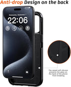 Diverbox for iPhone 15 pro case - [Compatible with MagSafe] [with Screen Protector ] [Shockproof] [Dropproof] Heavy Duty Protection Phone Case for iPhone 15 pro (Black) - Image 7