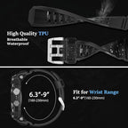 SUPLINK Rugged Case with Sport Band for 44mm Apple Watch Bands for Men, Compatible with Apple Watch Series SE 3/SE 2/SE/6 5 4, Protective Bumper Cover for iWatch Bands (Black) - Image 6