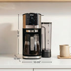 Ninja DualBrew Coffee Maker | Brew Coffee Grounds & Pods | Brew Classic, Rich, Over Ice, & Cold Brew | Brew Single-Serve Cup to Full 12-Cup Carafe | Stainless Steel | GP161 - Image 9