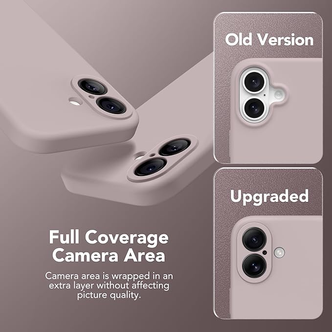 Magnetic for iPhone 17 Case, Compatible with MagSafe, [Full Camera Protection][Screen Protector] Silicone Shockproof Protective Phone Case for iPhone 17 6.3", Hazel - Image 8