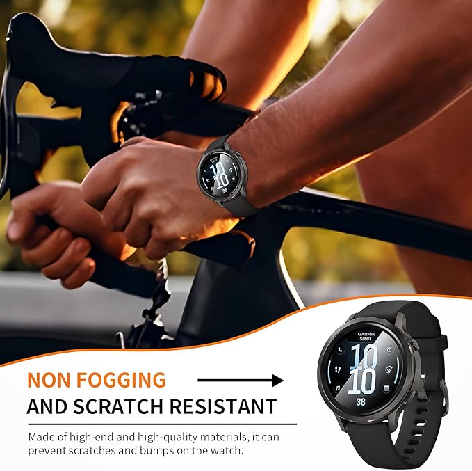 Suoman for Garmin Venu 4 41mm Screen Protector, [Anti Scratch] Charger Port + Ultra-thin High Definition Soft Garmin Venu 4 Smartwatch Protective Film - Image 3