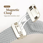 Braided Stretchy Bands with Magnetic Clasp Compatible for Apple Watch Band 38mm 40mm 41mm 42mm 44mm 45mm 46mm 49mm Women Men, Nylon Sport Solo Loop for iWatch Series 11 10 9 8 7 6 5 4 3 Ultra 3 2 1 SE - Image 3