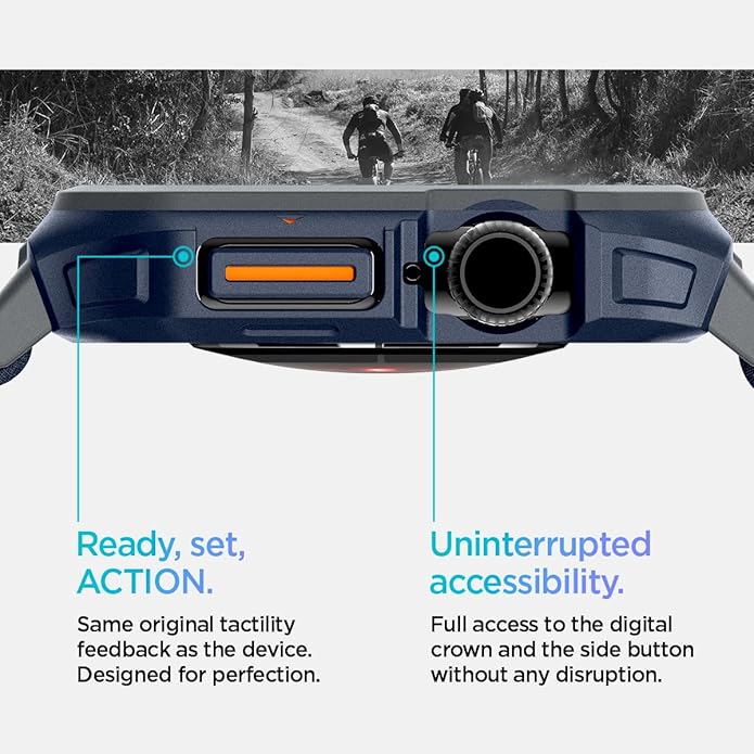 Spigen for Apple Watch Band, Lite Fit Pro Case and Strap Compatible with Ultra, Series Durable TPU Cover with Lightweight Fabric Strap - Image 8