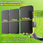 Cell Phone Mount for Truck Phone Holder for Truck Drivers - Heavy Duty Suction Cup, iPhone Holder for Dashboard Window 16.9 inch Long, for iPhone & Samsung, Semi Trucker, Green - Image 4