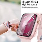 Goton Waterproof Case Compatible for Apple Watch Screen Protector Series 6/5/4, SE 3/2/1 44mm, Hard Bumper with Tempered Glass for iWatch Cover 44 mm - Image 6