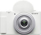 Sony ZV-1F Vlog Camera with 4K Video & 20.1MP for Content Creators and Vloggers White ZV-1F/W | Official Sony USA Partner Model | Bundle with Deco Gear Case + Extra Battery + Filter Kit & Accessories - Image 3