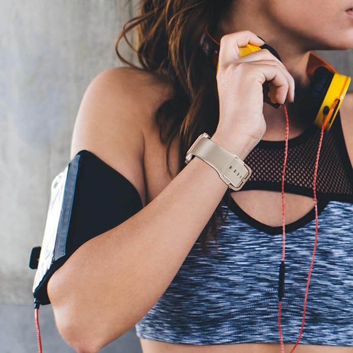 Sport Band Compatible with Apple Watch Bands 49mm 46mm 45mm 44mm 42mm 41mm 40mm 38mm, Soft Silicone Replacement Strap with Classic Clasp for iWatch Series 11 10 9 8 7 6 5 4 3 2 1 SE Ultra Women Men - Image 6