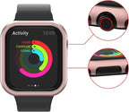 Case Frame Compatible with iWatch 3, Stainless Steel Protector Cases Scratch Resistant Metal Frame Cover Ultra-Thin Shell Aluminum Rugged Shell Shockproof Compatible with Apple Watch 38mm Series 1/2/3 - Image 3