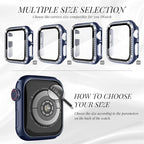 Recoppa Compatible for Apple Watch Case with Screen Protector for Apple Watch 38mm Series 3/2/1, Bling Crystal Diamond Rhinestone Ultra-Thin Bumper Full Cover Protective Case for Women Girls iWatch - Image 2