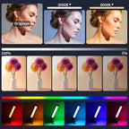 LUXCEO Handheld Light Wand, Multicolor RGB LED Video Light for Photography, 2000mAh Rechargeable Mini Light Stick Dimmable 3000K-6000K CRI95+ Professional Tube Lights for YouTube, TikTok - Image 3