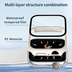 Waterproof Case for Apple Watch Series 9 Series 7 8 41mm, Built-in Screen Protector with Tempered Glass [Touch Sensitive] Cover for iWatch S9/S8/S7 Accessories 41mm, Starlight - Image 7