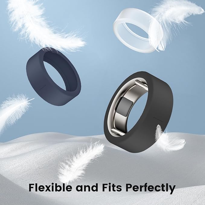 10 Pack Ring Cover Compatible with Oura Ring Gen 4/Ceramic, Oura Ring Gen 3, Anti-Scratch Elastic Silicone Oura Ring Protector Case for Men Women Working Out Gym (10Collors-4, S (6/7/8/9/10)) - Image 4