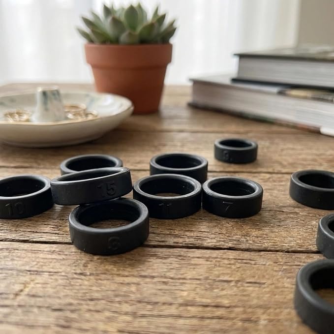 Oura Ring Sizing Kit, Oura Sizing Kit, Aura Ring Sizing Kit, 12 Rings in Black Box, Easy Size Selection, Comfortable Fit, Accurate Measurement, Ring Size Tool, Ring Sizer Set - Image 4