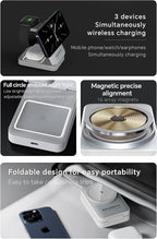 2026 Upgraded 3-in-1 Wireless Charger for iPhone,Travel Magnetic Charger Stand Nightlight Foldable Wireless Charging Station Compatible with Magsafe Charger&iPhone 17/16/15/14/13,Apple Watch&AirPods - Image 5