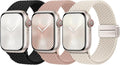 Braided Stretchy Bands Compatible with Apple Watch Bands 40mm 44mm 38mm 41mm 42mm 45mm 46mm 49mm Women Men, Soft Nylon Sport Strap with Magnetic Clasp for iWatch Series 11 10 9 8 SE 7 6 5 4 3 2 Ultra by JKD-CustomMetalBands