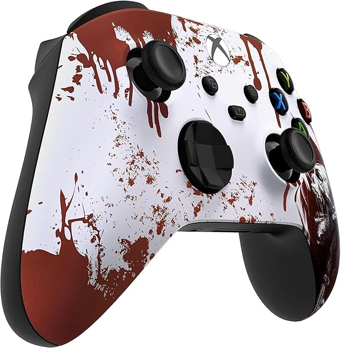 Custom Controllerzz Wireless Controller for Microsoft Xbox Series X/S & Xbox One - Custom Soft Touch Feel - Custom Series X/S Controller (X/S Bloody Zombie) - Image 3
