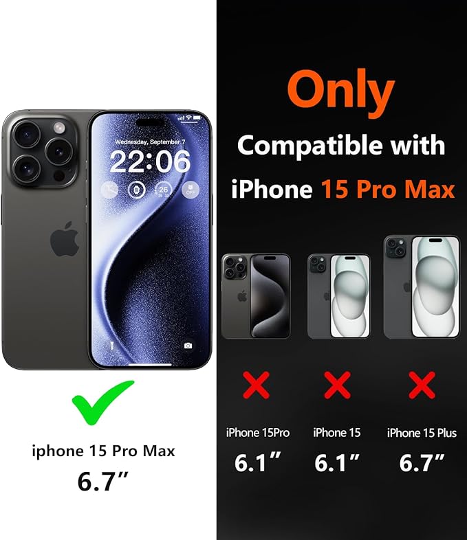 Diverbox for iPhone 15 pro max case - [Compatible with MagSafe] [with Screen Protector ] [Shockproof] [Dropproof] Heavy Duty Protection Phone Case for iPhone 15 pro max (Teal) - Image 2