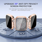Goton Privacy Waterproof Case Compatible for Apple Watch Screen Protector 40mm Series 6/5/4, SE 3/2/1, Anti Spy Face Cover Back Bumper for iWatch Accessories - Image 4