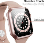 6 Pack Case for Apple Watch SE 3 (2025)/SE 2/SE/Series 6/5/4 44mm with Tempered Glass Screen Protector, Hard PC Ultra-Thin Scratch Resistant Protective Cover for iWatch 44mm Accessories - Image 2