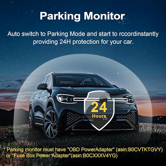 Mangoal Front 4K & Rear 1080P Dash Cam fit for Ford F150 2018-2026 F250/F350/F450 Super Duty 2020-2026 XLT Lariat King Ranch Raptor Limited Platinum (Model A), Free App & WiFi, GPS, 128GB Card - Image 8